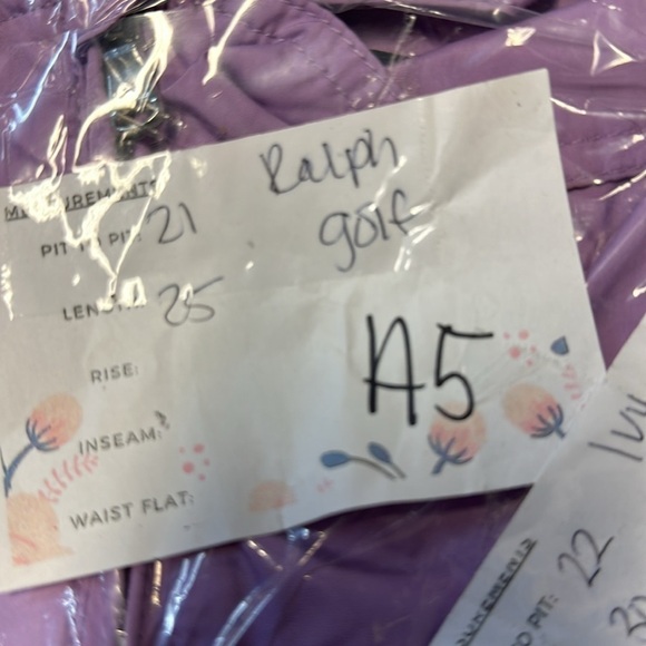 RALPH LAUREN GOLF purple pullover polyester gorpcore half zip windbreaker.  M/L - Picture 11 of 11